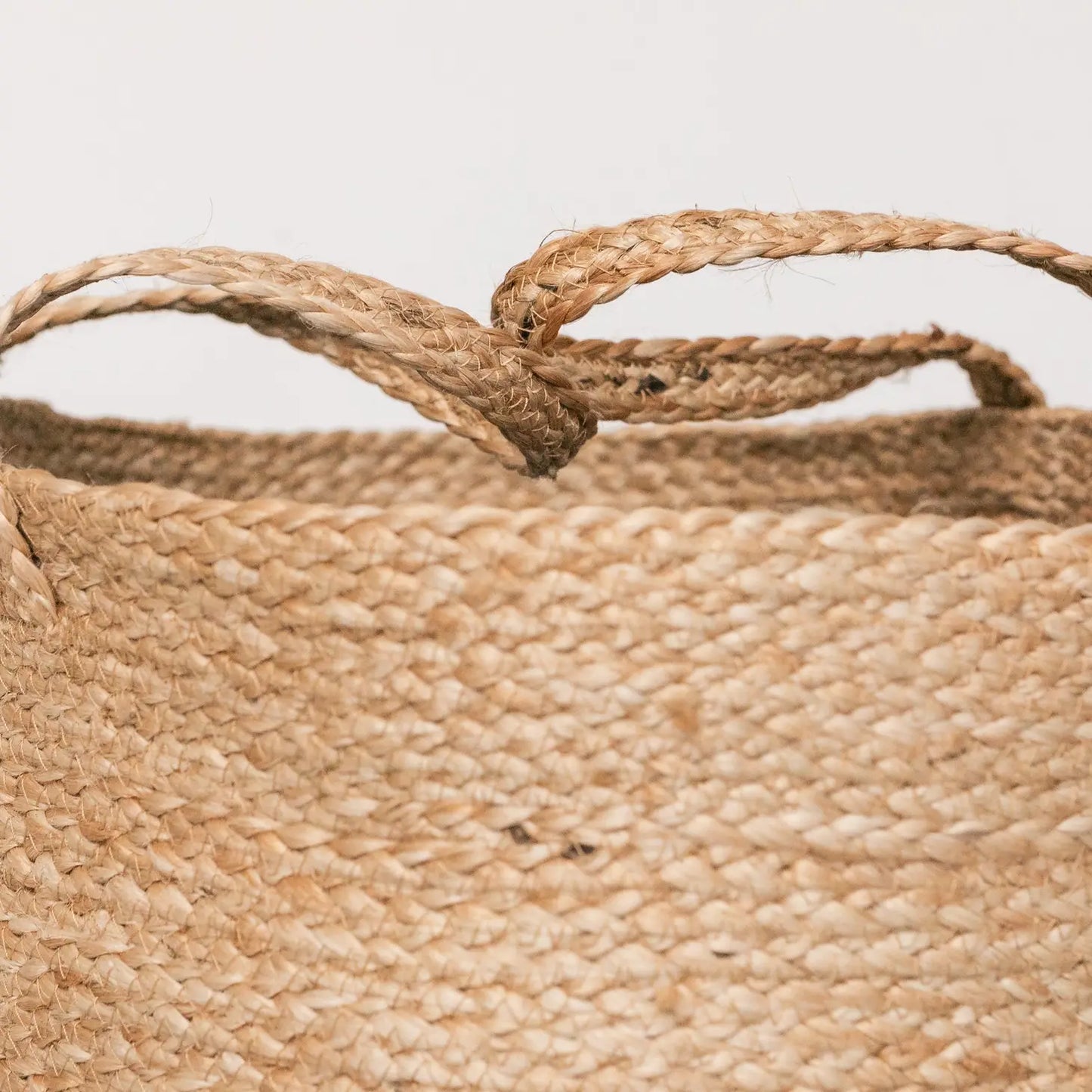 Braided Jute Storage Basket