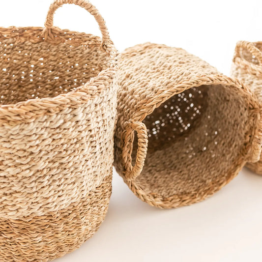 Ombre Hogla and Jute Basket