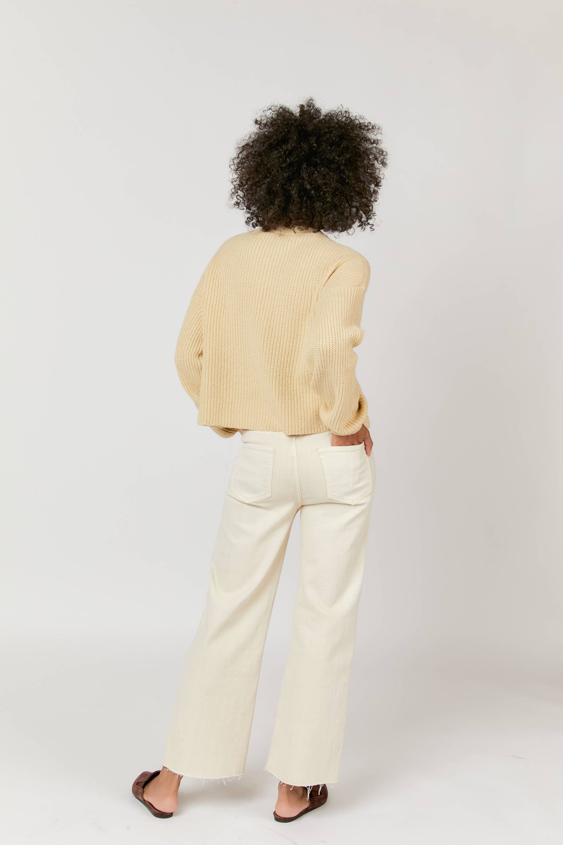 Aberdeen High Rise Crop Pant, Back View