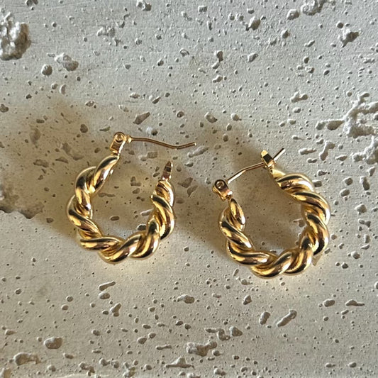 Twisted Hoop Earrings