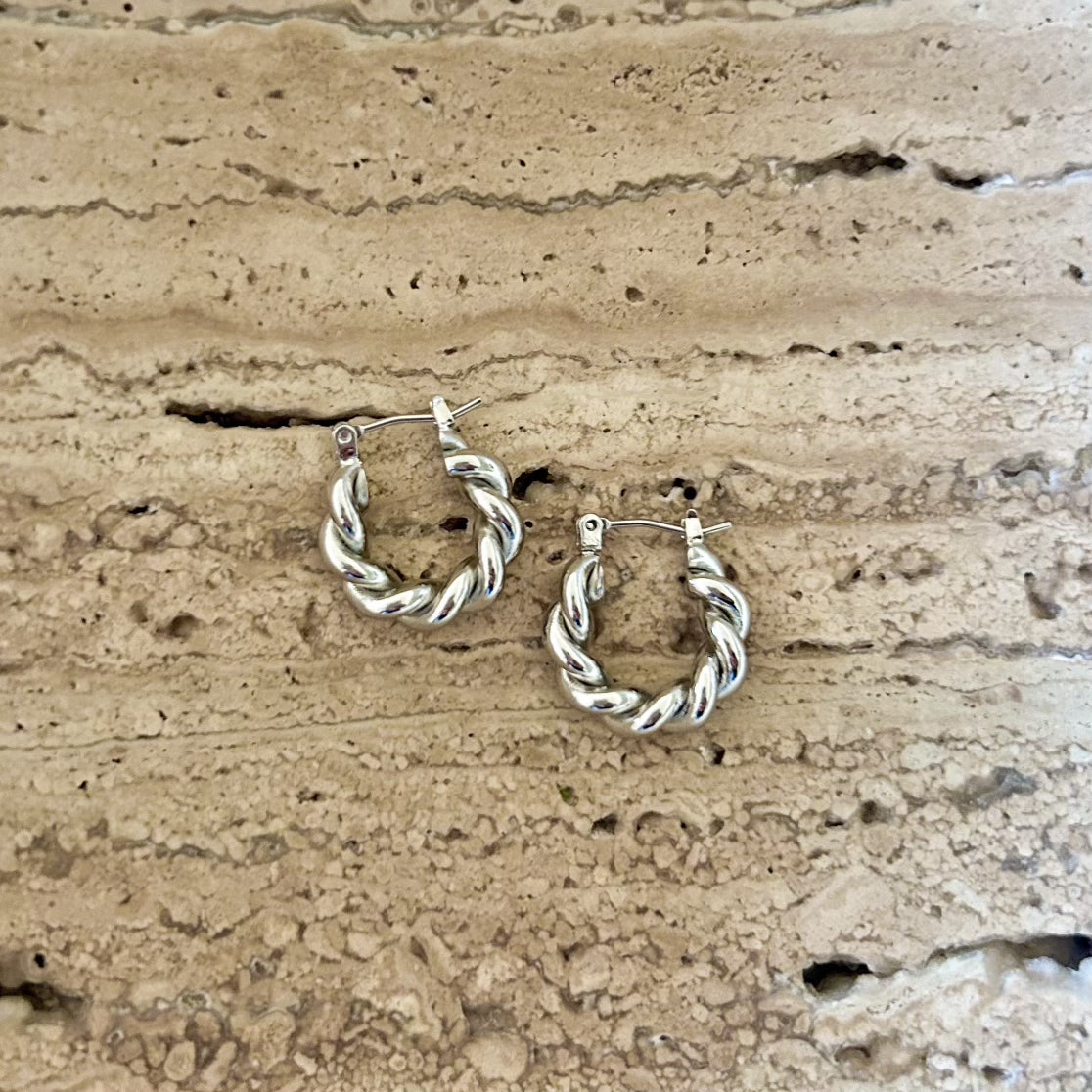 Twisted Hoop Earrings