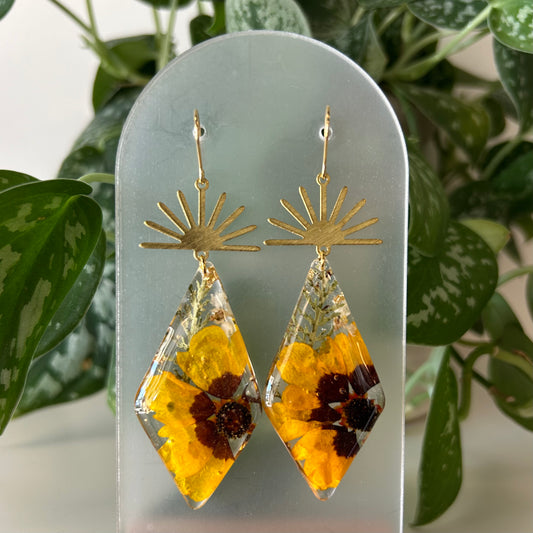 Pressed Botanical Earrings - Medium