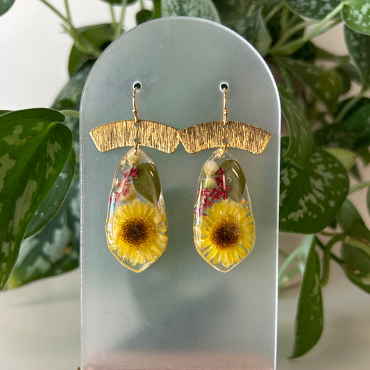 Pressed Botanical Earrings - Small