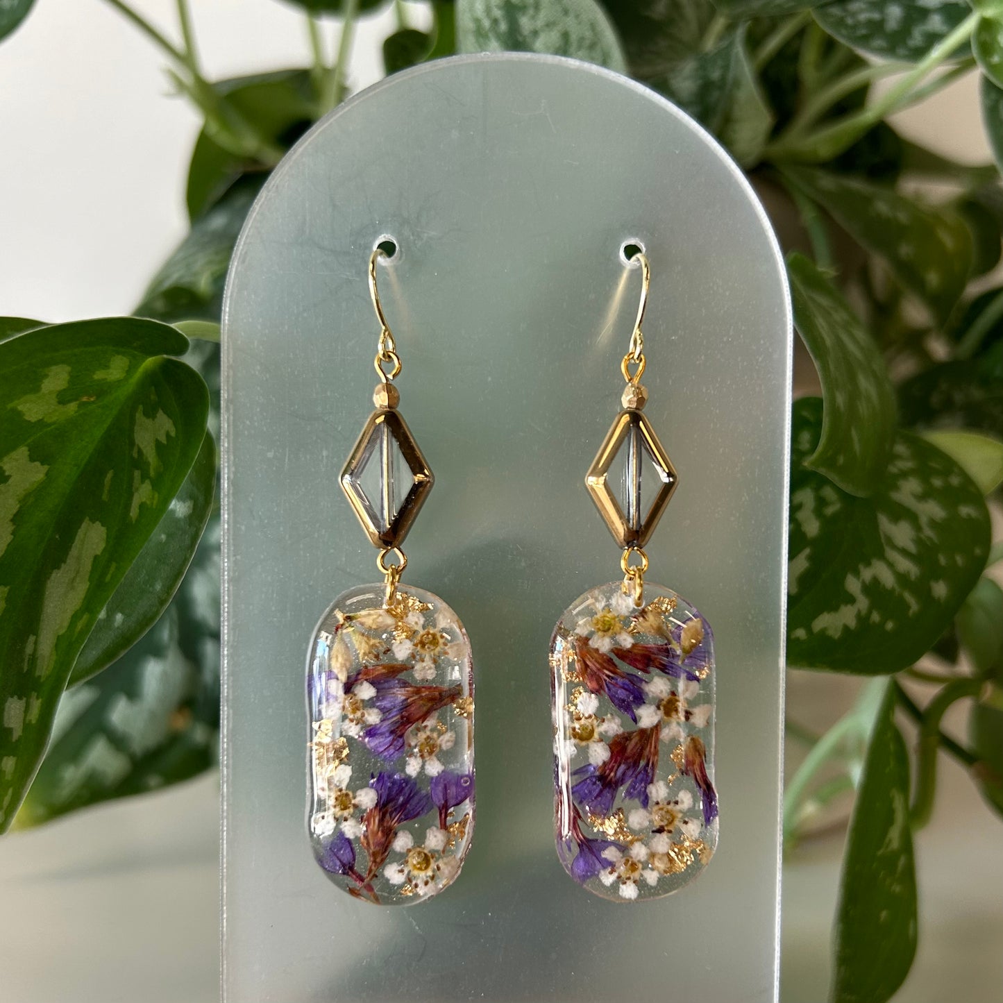 Pressed Botanical Earrings - Small