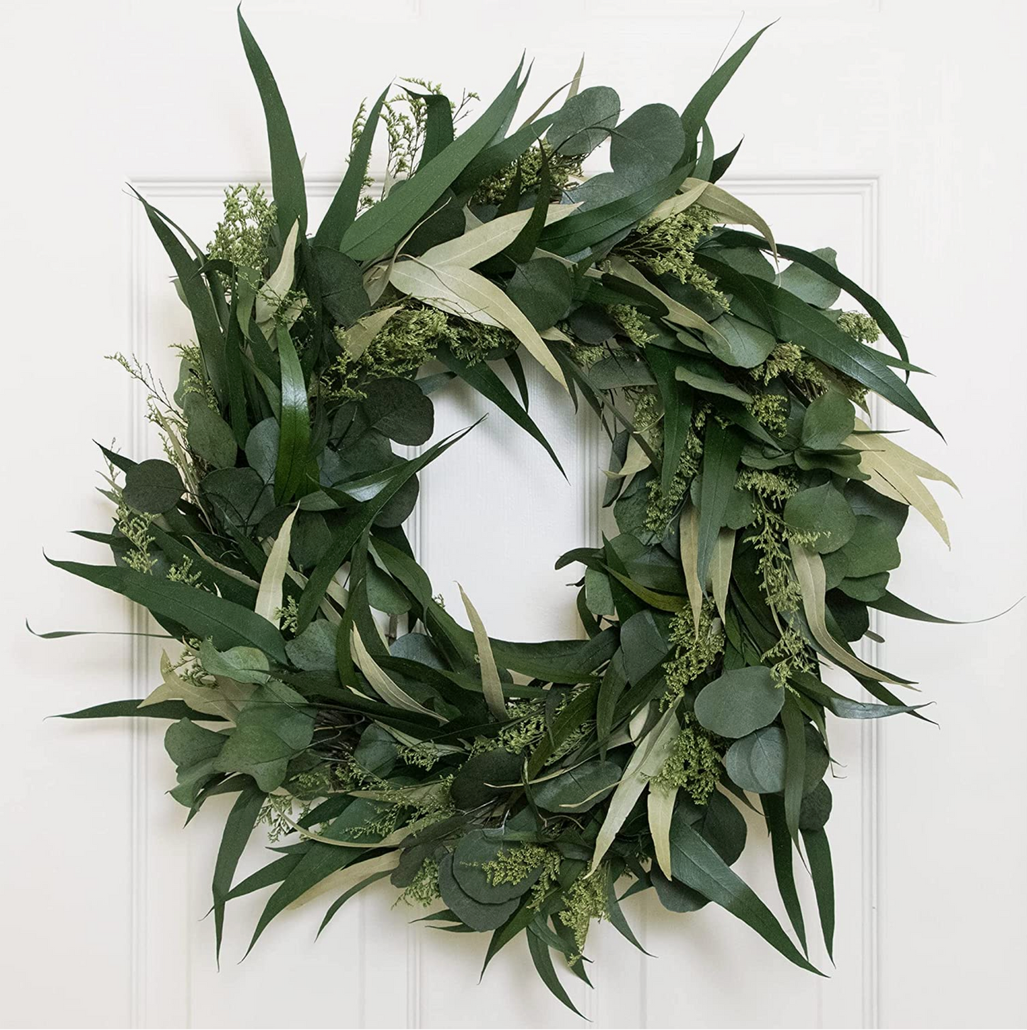 Willow and Silver Dollar Eucalyptus Wreath