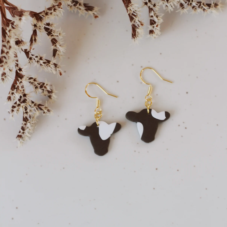 Cow Head Earrings