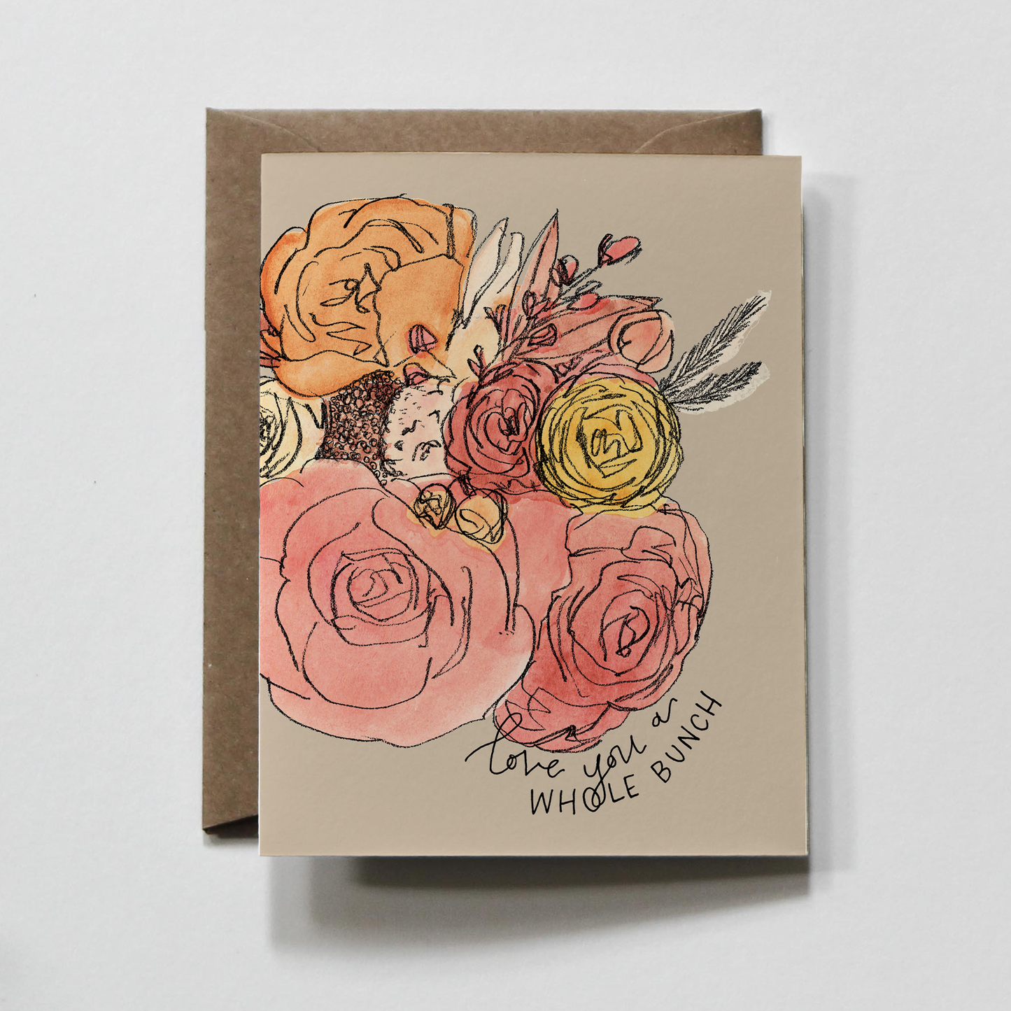 Floral Bouquet Love & Friendship Greeting Card